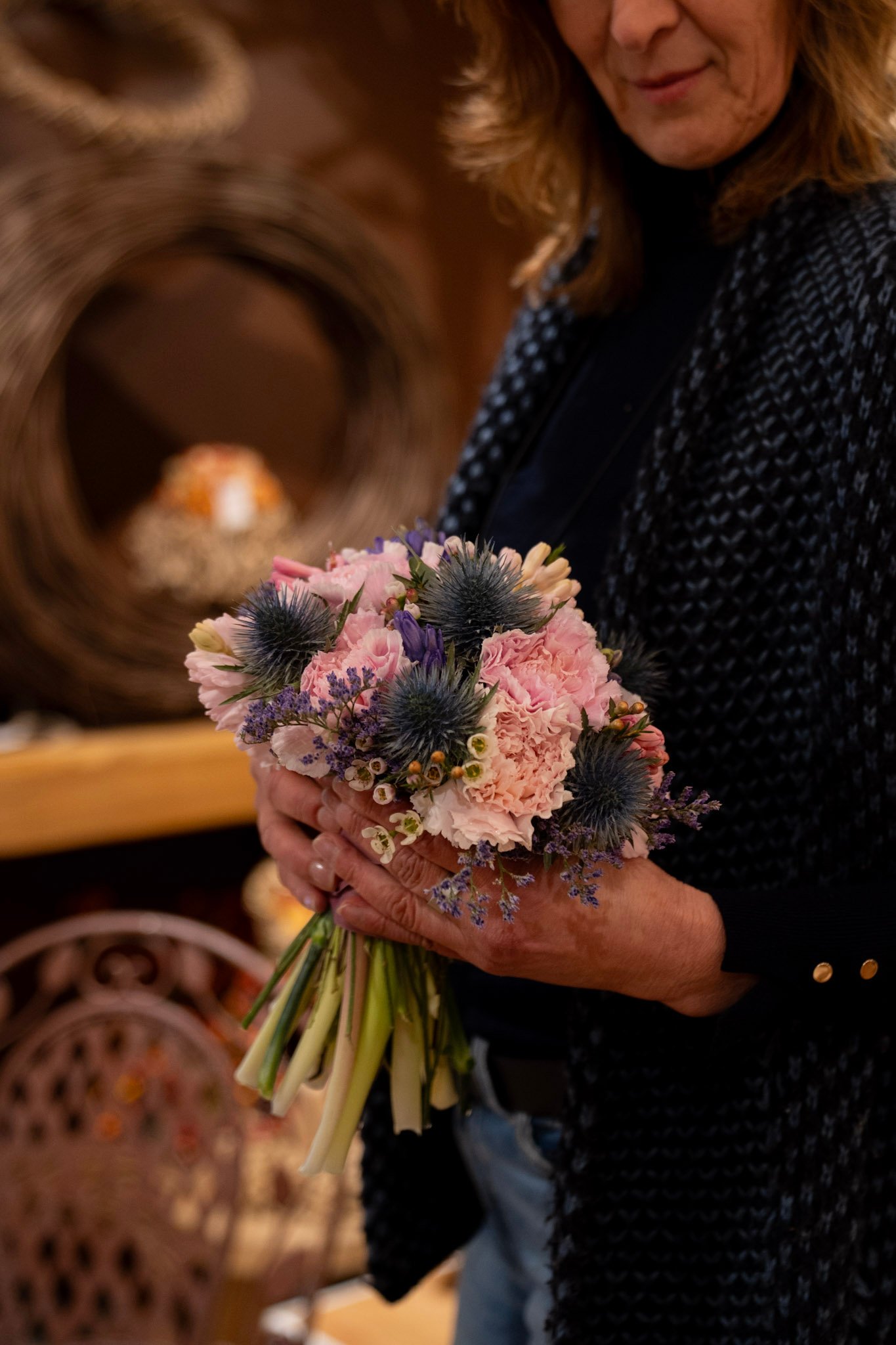 composizione floreale artigianale